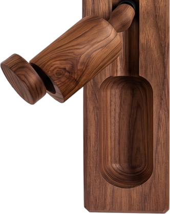 Wooden Shabbos lamp